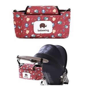 Bebewing Baby Stroller Hanging Storage Organizer Bag Pram Caddy Wipes NWOT